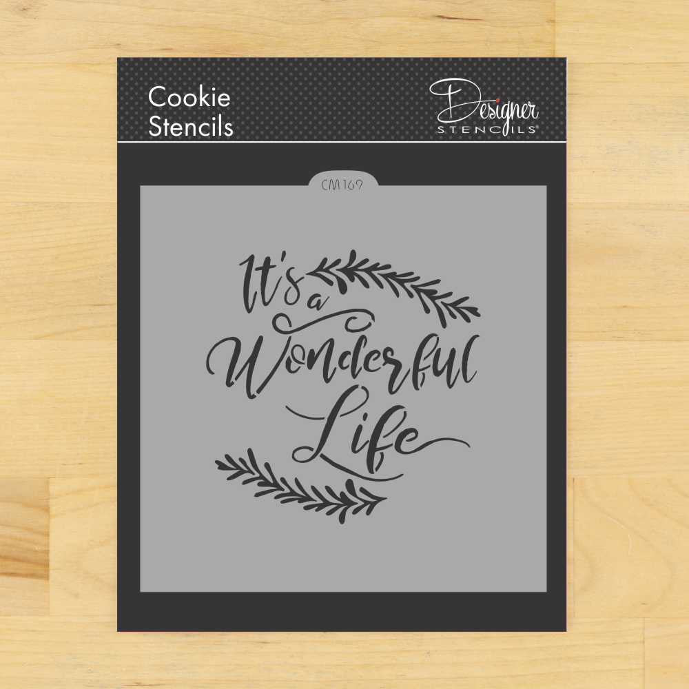 It's a Wonderful Life Cookie Stencil by Designer Stencils