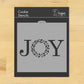 JOY with Holiday Wreath Cookie Stencil by Designer Stencils