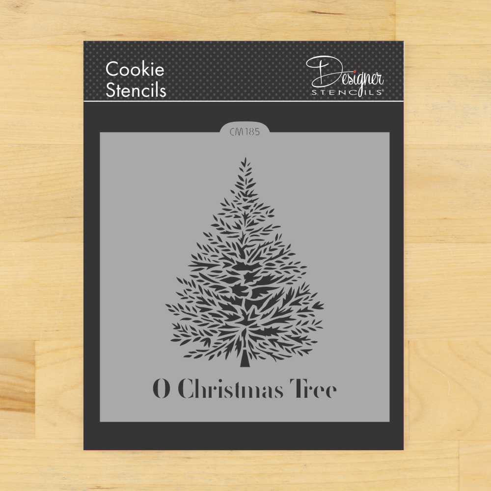 O Christmas Tree Cookie Stencil by Designer Stencils