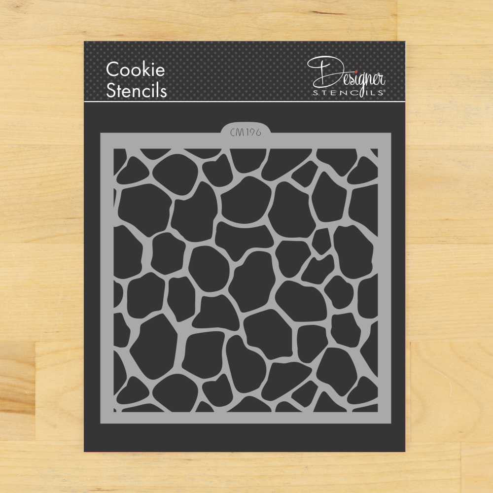 Giraffe Skin Cookie Stencil by Designer Stencils