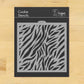 Zebra Skin Cookie Stencil by Designer Stencils
