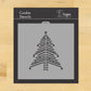 Chevron Christmas Tree Cookie Stencil by Designer Stencils