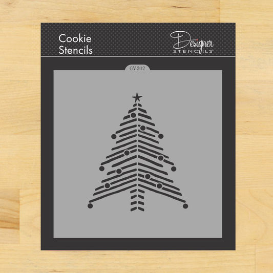 Chevron Christmas Tree Cookie Stencil by Designer Stencils