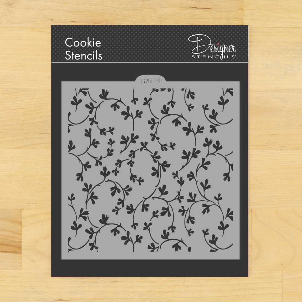 Garden Vine Cookie Stencil by Designer Stencils