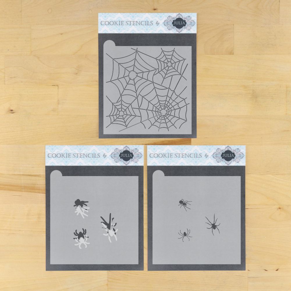 Along Came a Spider Dynamic Duos Background  Halloween Cookie Stencil Set