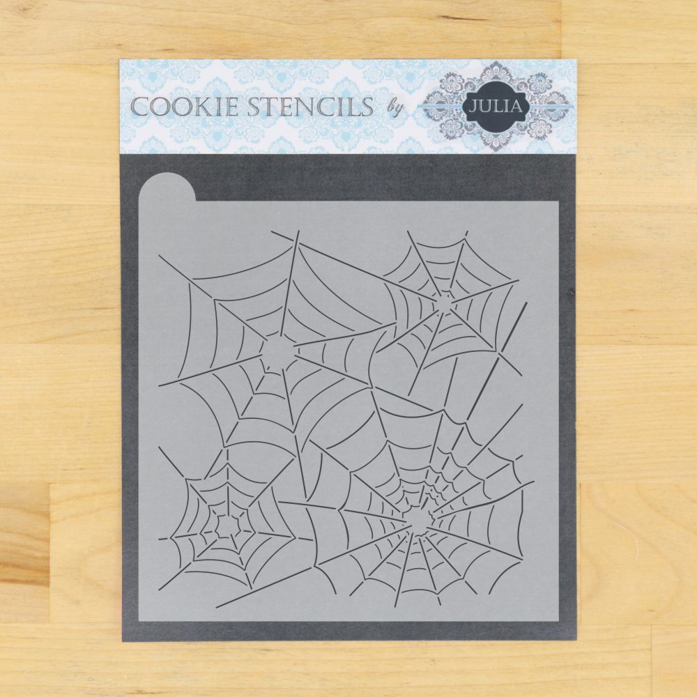 Spider Web Dynamic Duos Background Cookie Stencil