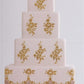 Scallop Cake Stencil Side by Zoe Clark by Designer Stencils Cake