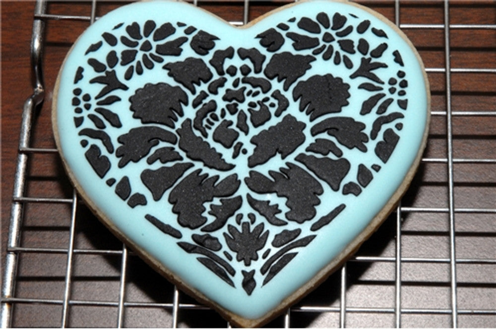 Winterthur Hearts Cookie Stencil and Cutter Set by Designer Stencils Cookie
