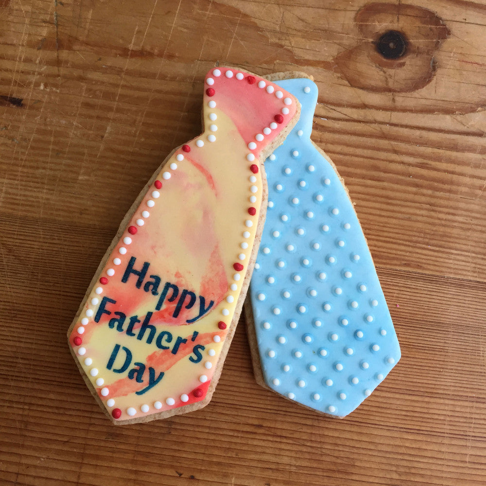 Father's Day Tie Cookie Stencil and Cutter Set Cookies