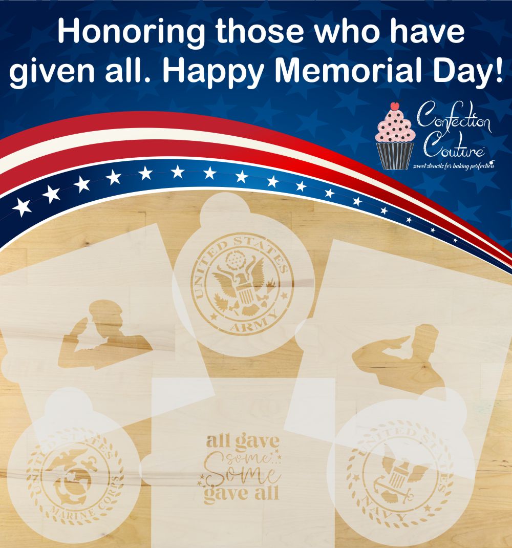 Memorial Day Cookie Stencils from Confection Couture