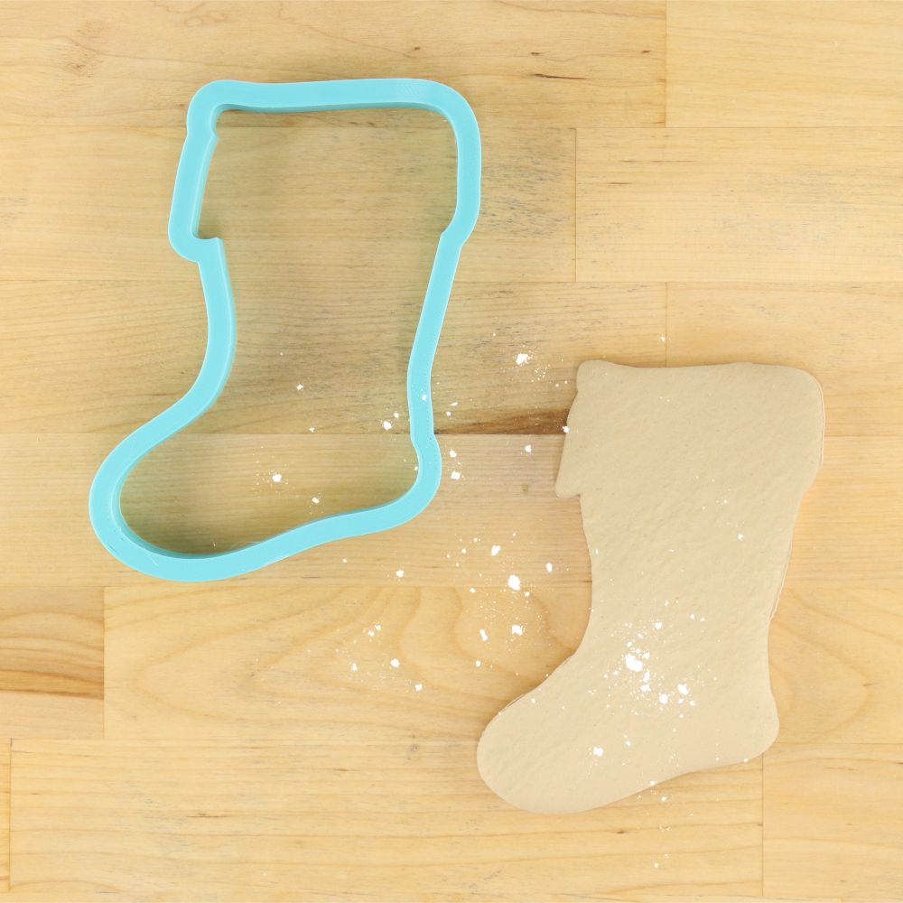 Christmas stocking cookie cutter by Julia usher