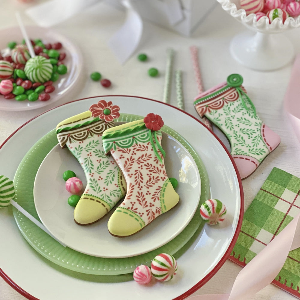Christmas Stocking Cookies by Julia Usher