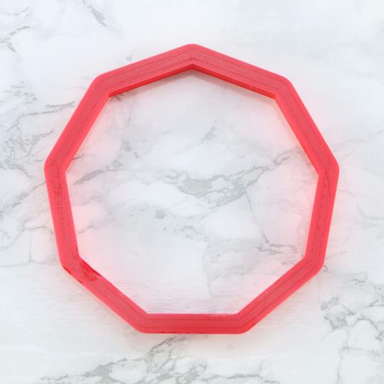 4" Nonagon Shaped Cookie Cutter
