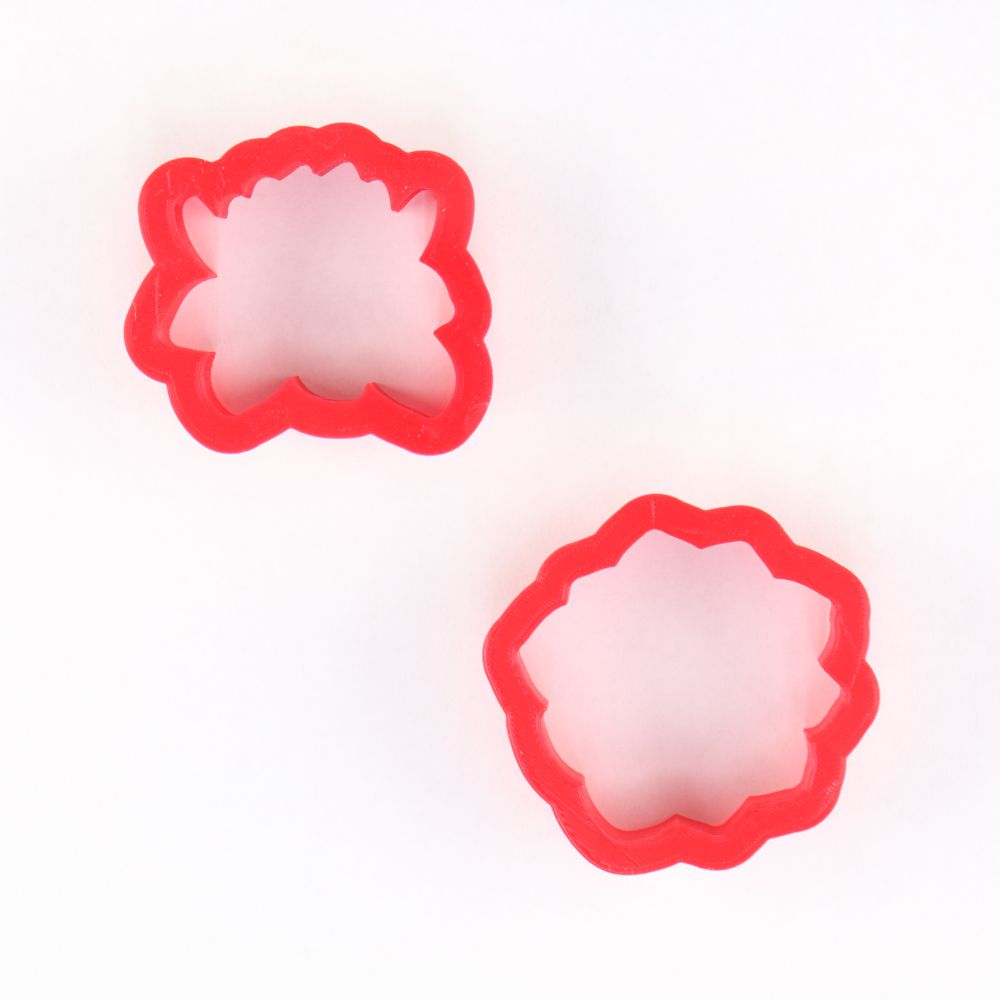 Succulents Cookie cutters top view