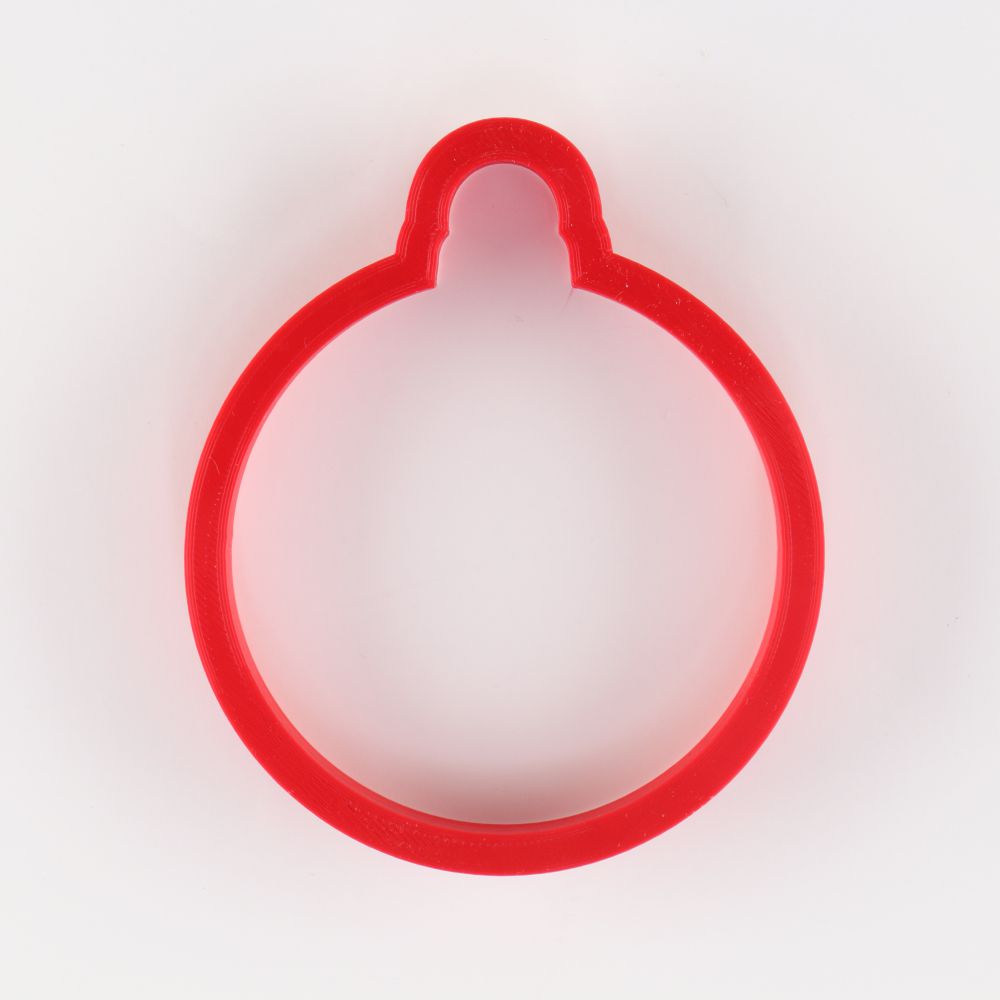 Round Christmas Ornament Cookie Cutter