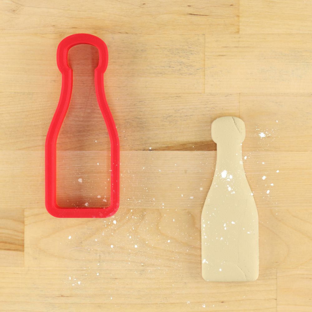 champagne bottle cookie cutter