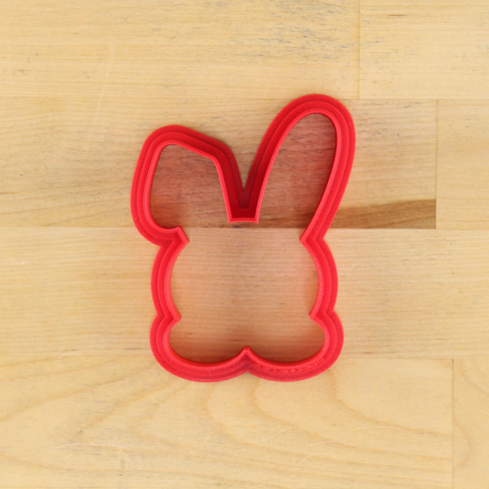 Easter Bunny cookie cutter bottom view