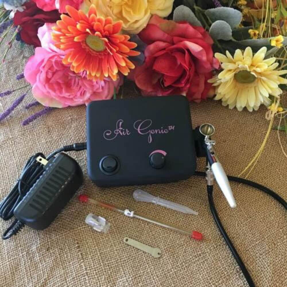 AirGenie Airbrush System for Cookie & Cake Decorating – Confection Couture  Stencils