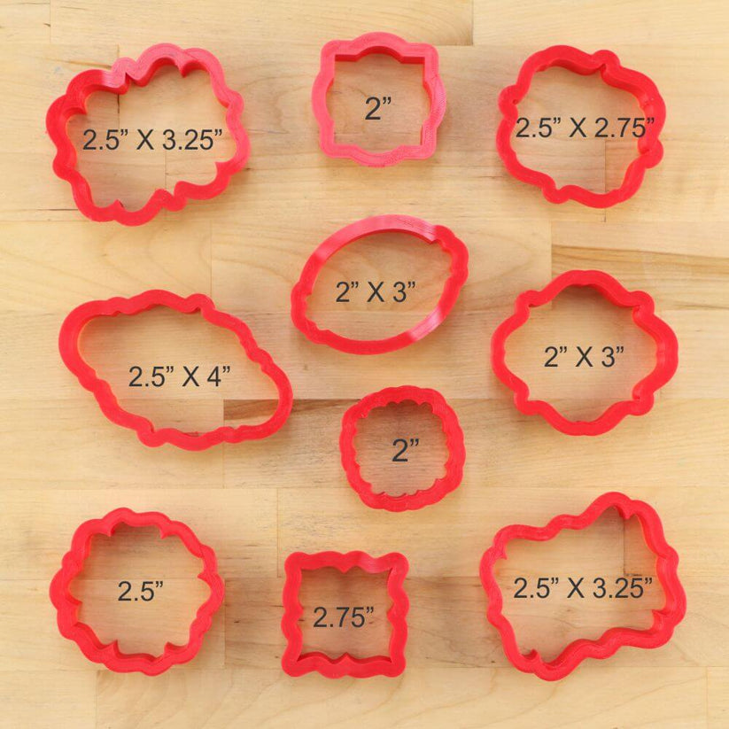 10 Piece Cookie Cutter Set Confection Couture Stencils