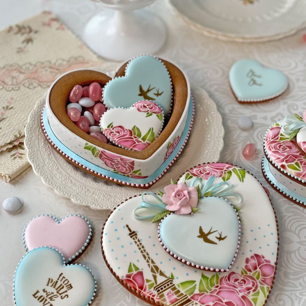 Julia's Kitchen Club Classic Heart Box Cookie Tutorial Video ONLY