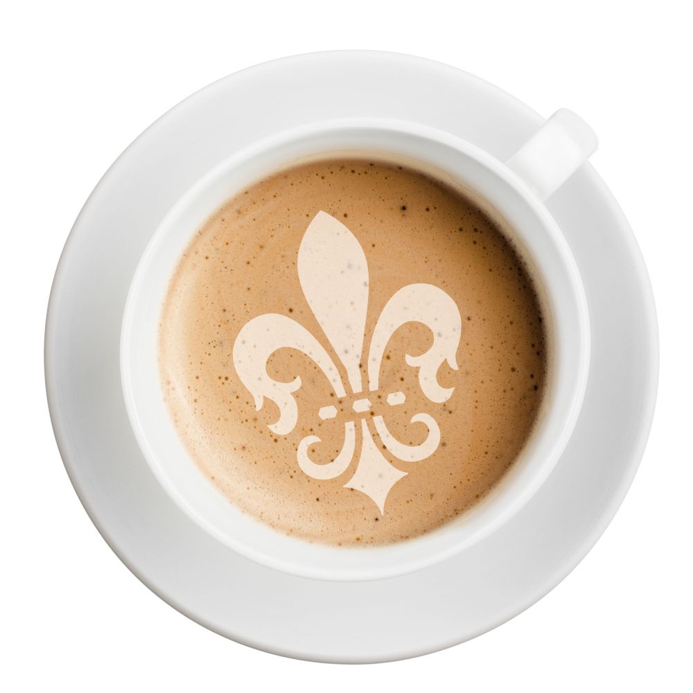 Fleur De Lis Barista Stencils for Coffee – Confection Couture Stencils