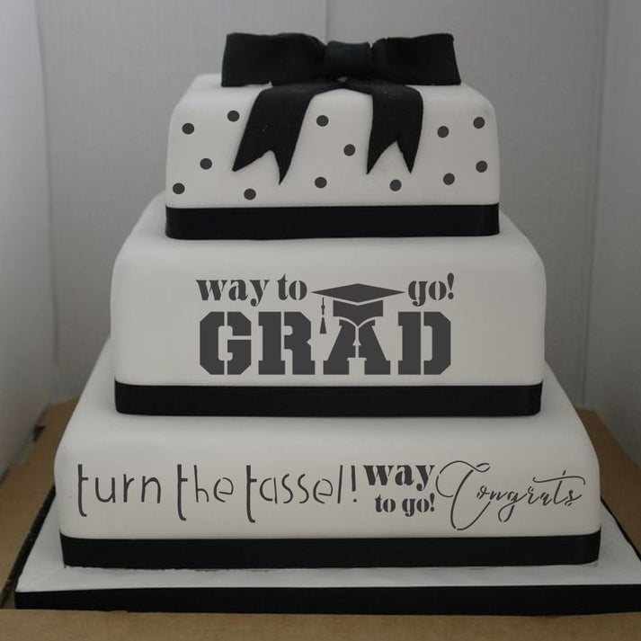 2023 Graduation Stencil for Cake Decorating Confection Couture Stencils