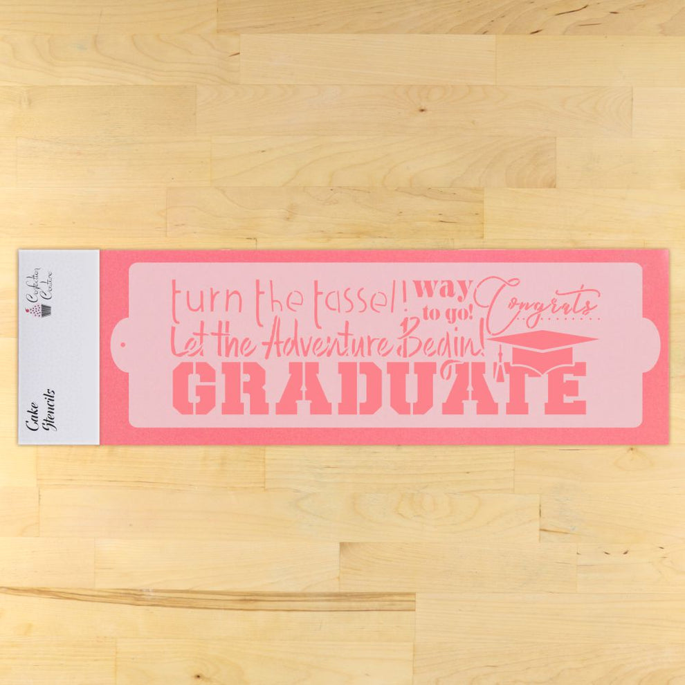 2023 Graduation Stencil for Cake Decorating Confection Couture Stencils