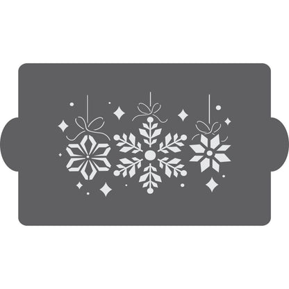 Snowflake - Bakery Decorating Stencils - 2.6 round - 4 pcs