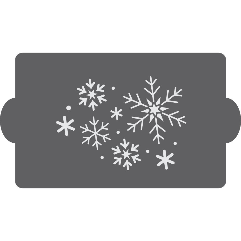 Falling Snowflakes Stencil for Cake Decorating – Confection Couture ...