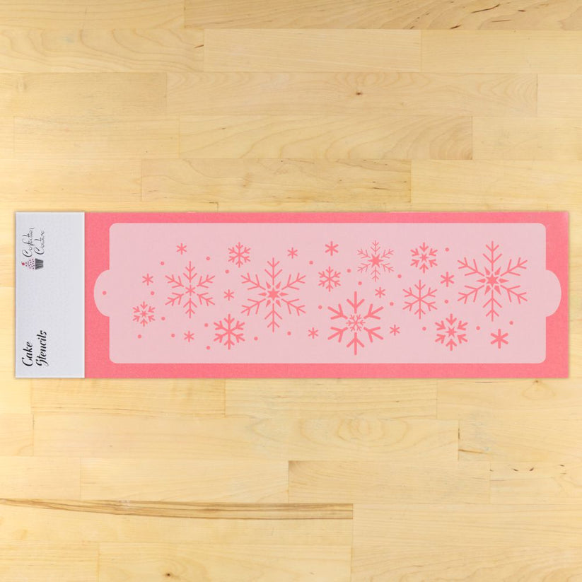 Falling Snowflakes Stencil for Cake Decorating – Confection Couture ...