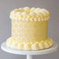 Decorated cake using the Honeycomb Cake Stencil