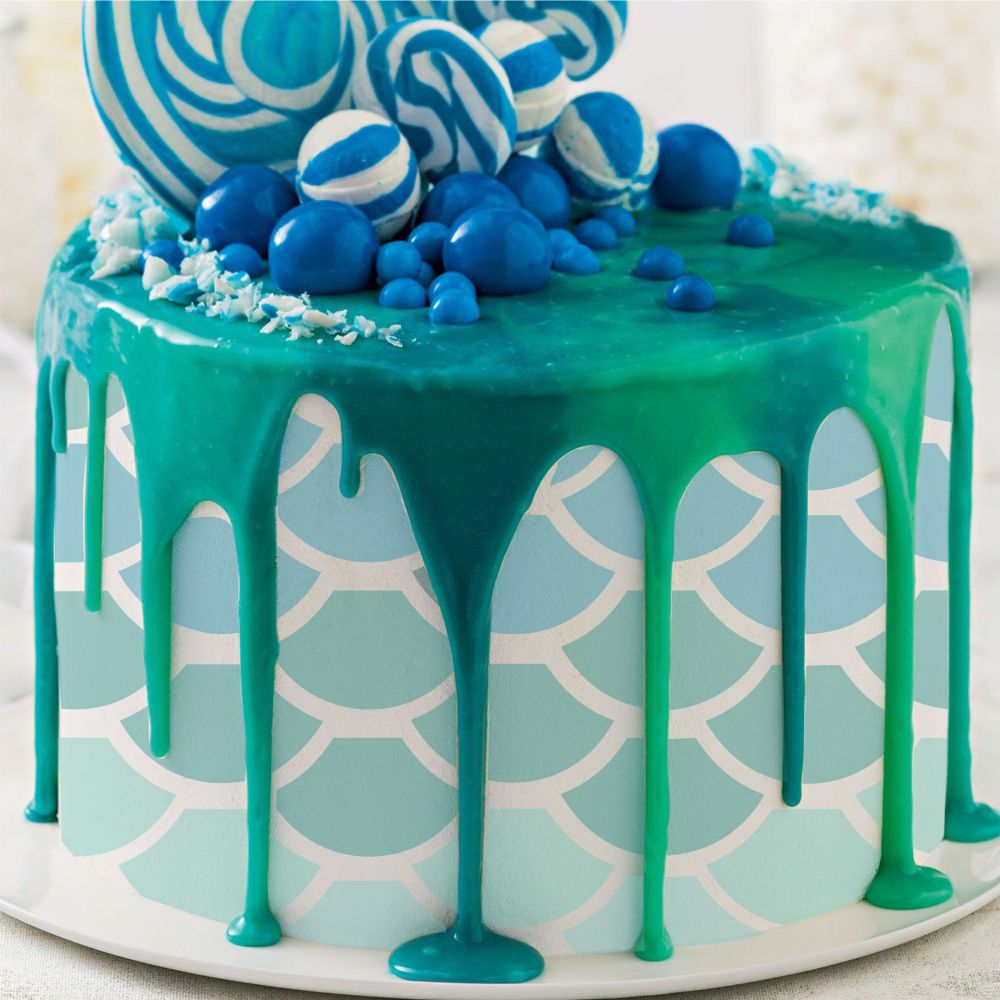 Mermaid theme cake for a birthday