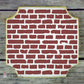 Brick Wall Background Cookie Stencil Background
