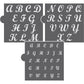 Simply Sweet Alphabet Cookie Stencil Set Alphabet
