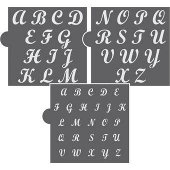 Ginger Snap Alphabet Stencil Sets for Cookies – Confection Couture Stencils