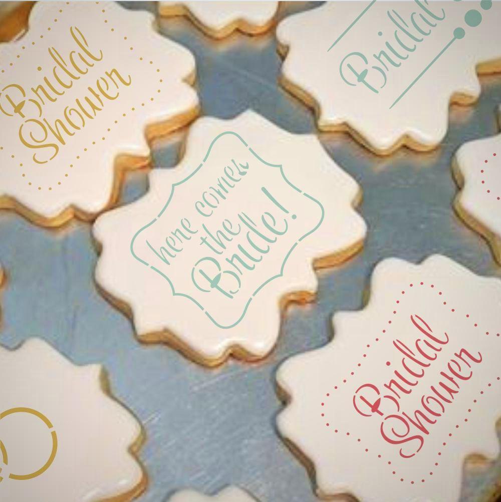 Decorated Cookies for a Bridal Shower