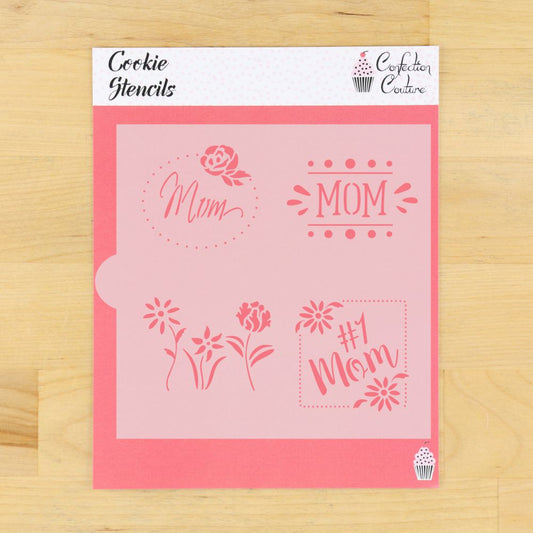 Mother's Day Words Cookie Stencil 1 Sheet