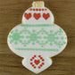 Holiday Fair Isle Background Cookie Stencil
