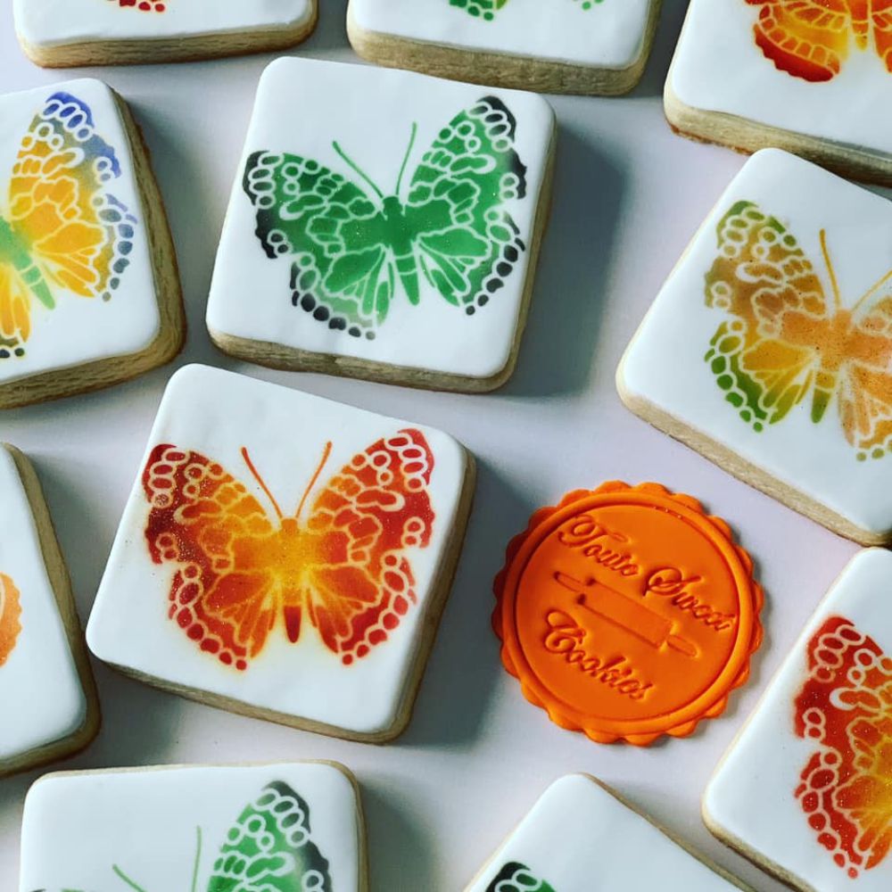 Butterflies Stencil for Cookies Confection Couture Stencils
