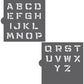 Jungle Fun Monogram Basic Alphabet Cookie Stencil Set Alphabet