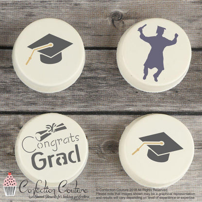 Chocolate dipped Oreos Decorated for Graduation