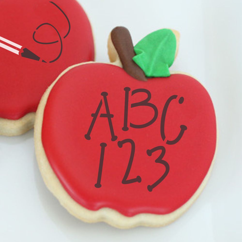 Script Number Stencils: Cake and Cookie Decorating – Confection Couture  Stencils