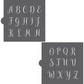Amaretti Script Monogram Alphabet Cookie Stencils Alphabet