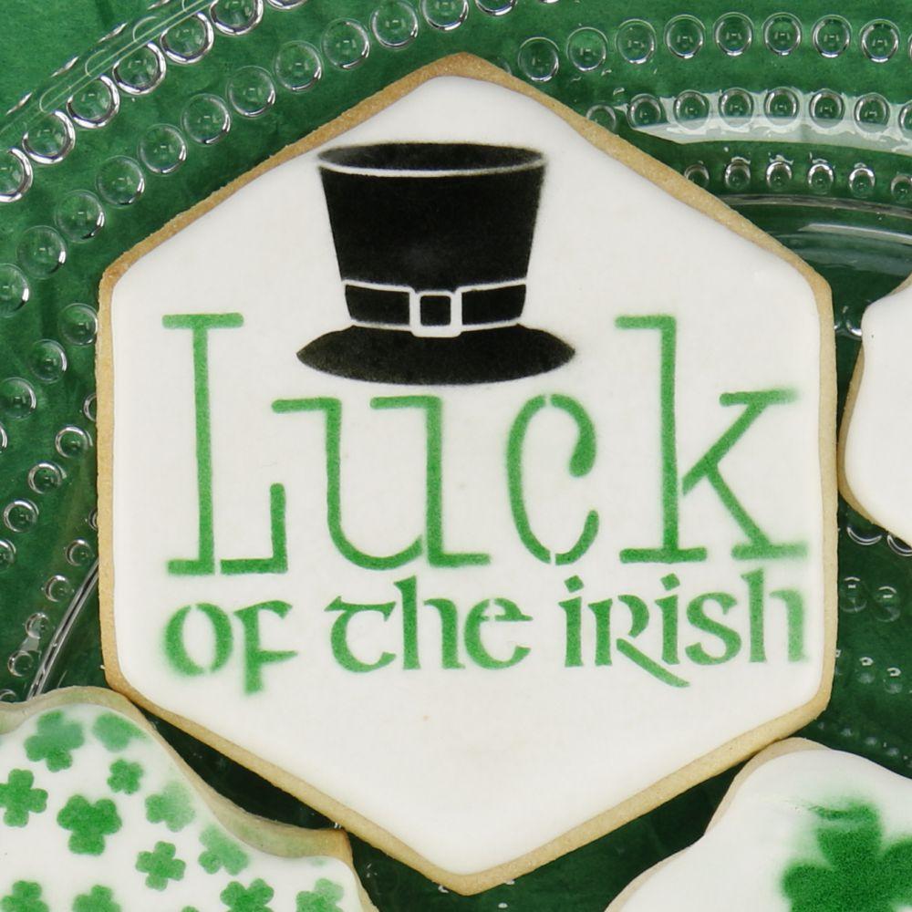 Luck of the Irish Message Cookie Stencil