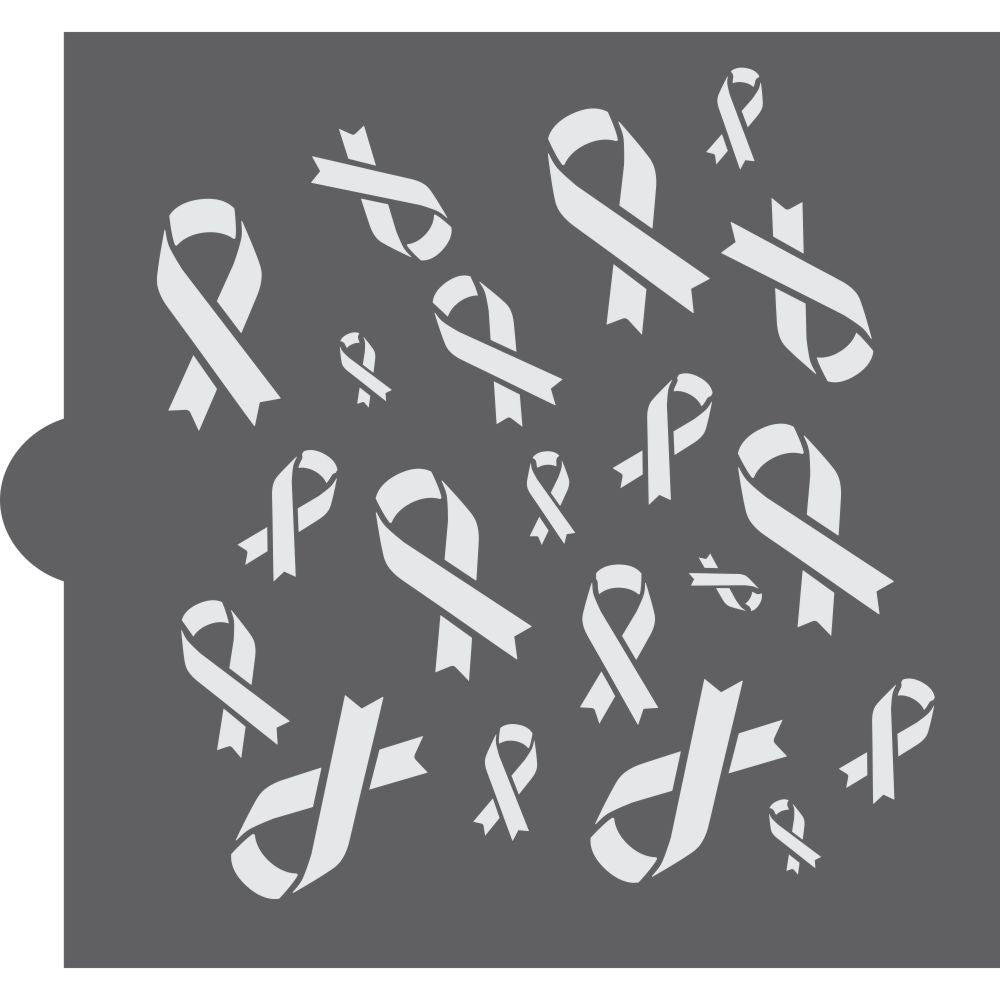 Awareness Ribbon Background Cookie Stencil