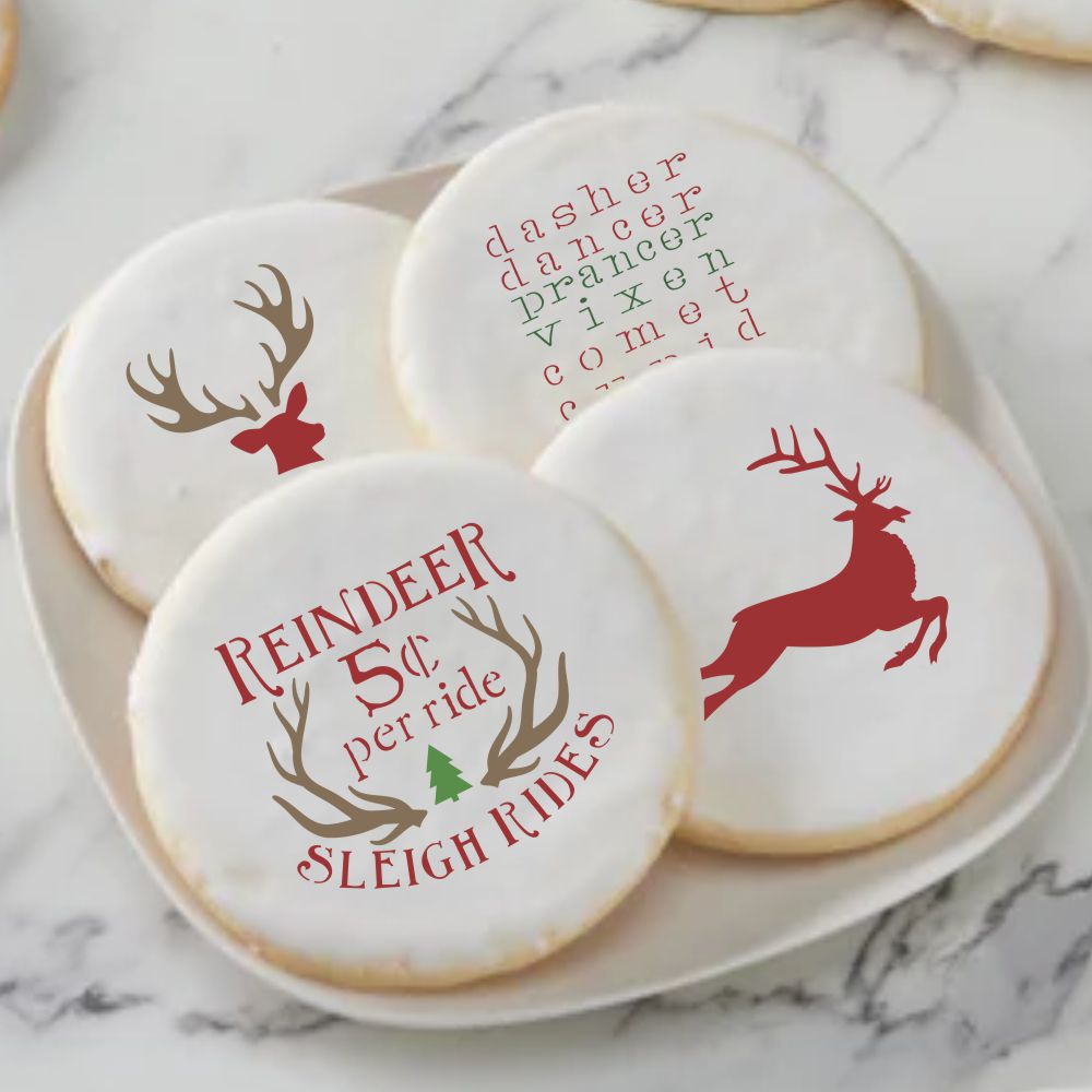 Reindeer Games Decorated Cookies