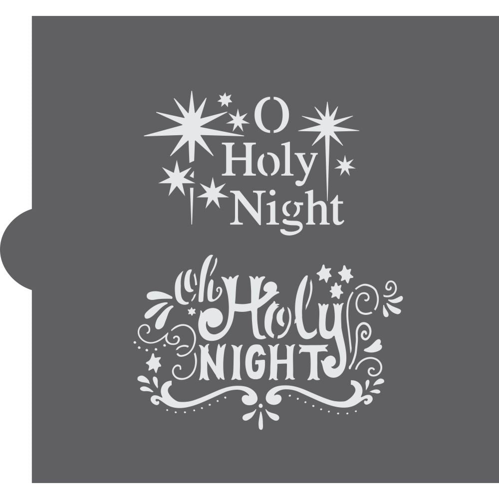 Oh Holy Night Cookie Stencil