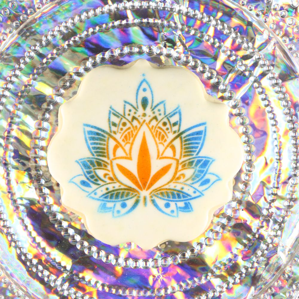Lotus Mandala Cookie Stencil