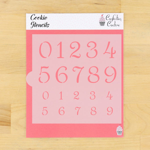 Script Number Stencils: Cake and Cookie Decorating – Confection