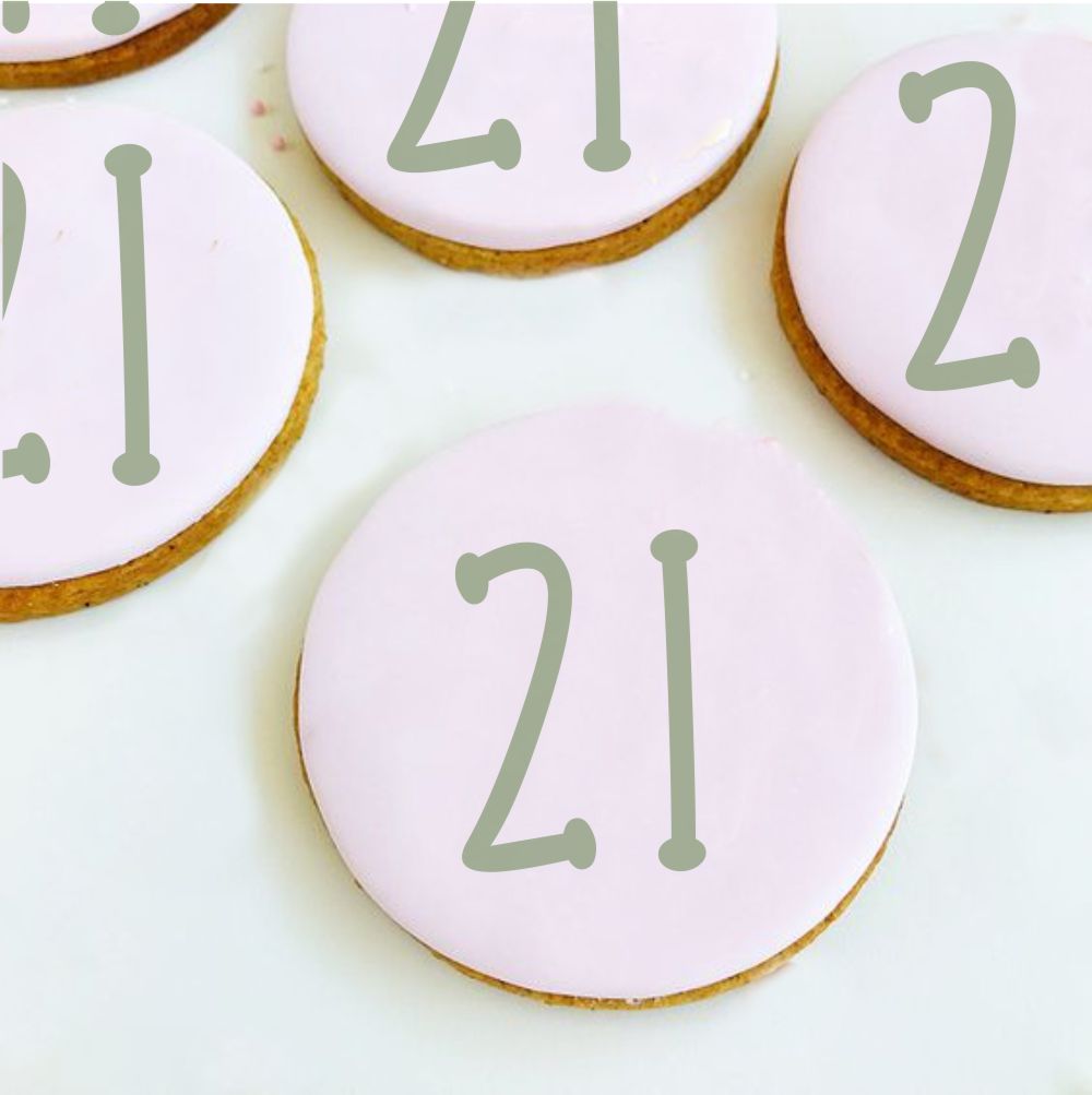Whimsical Style Numbers Stencils: Birthday Cookies – Confection Couture ...